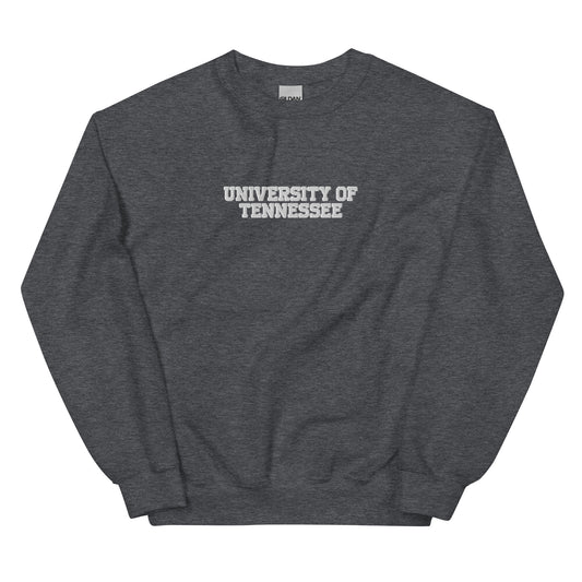 Tennessee Collegiate Embroidered Sweatshirt Dark Heather